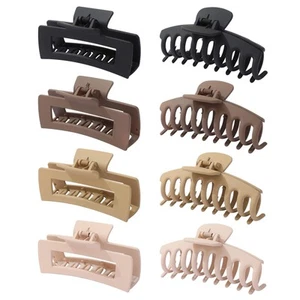 Claw Clips for Thick Thin Curly Hair, 8 Pack Big Hair Claw Large Hair Clips N... - Picture 1 of 5