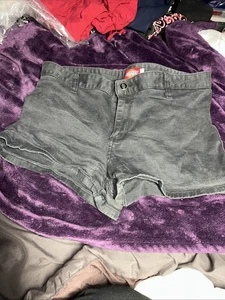 Pantalones Cortos Dickies Adolescentes Talla 13 Negros Tiro Bajo Envejecidos Y Golpeados - Imagen 1 de 14