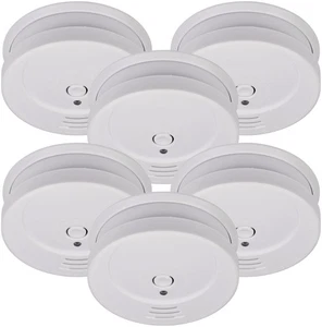 Brennenstuhl Rauchmelder Set: 6 zuverlässige Feuermelder mit austauschbarer Batt - Bild 1 von 8