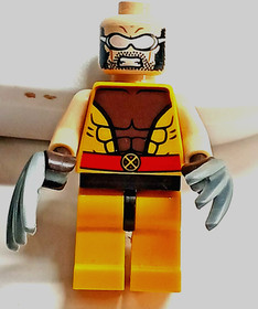 Marvel Super Heroes LEGO&reg; Wolverine X-Men Minifigure 76022 sh119 Missing Mask. 