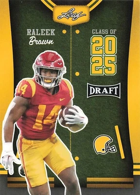 2023 Leaf Draft - Raleek Brown Yellow #84  - Image 1 of 2