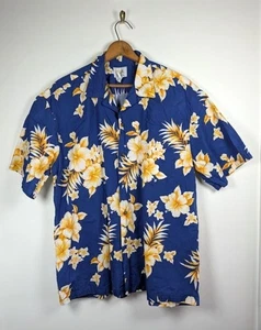 Vintage Ho Aloha Shirt Size XL Hawaiian Button Resort Travel Floral Made in USA - Picture 1 of 6
