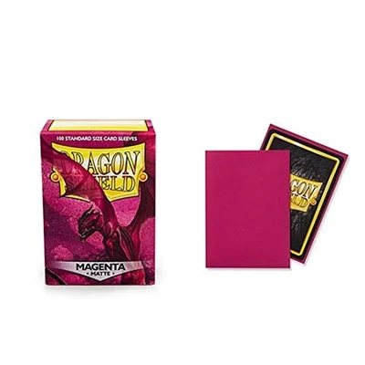 Dragon Shield Magenta Mate Tamaño Estándar Cubierta Protector Mangas 100Ct Foto 1 de 4