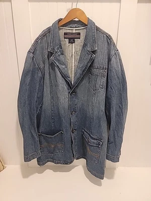 Blazer vaquero vintage Y2k Phat Farm para hombre 3XL azul jean hip hop  Foto 1 de 4