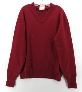 VIINTAGE LL Bean Sweater Men Large Tall Lambs Wool England Pullover Classic 90s - Picture 1 of 9