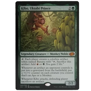 Kibo, Uktabi Prince J22 MTG M/NM Mythic Green Legendary Creature Monkey Noble - Bild 1 von 3