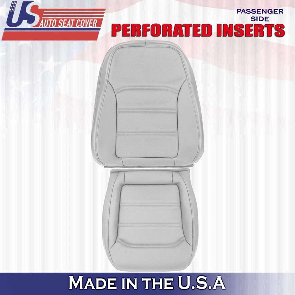 2012 до 2020 для Volkswagen Passat пассажира низ и верх кожаный чехол на сиденье серый - Изображение 1 из 4