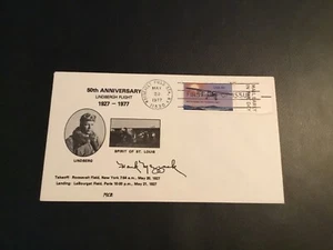 FDC 1977 #1710 1st H&M 50th Anniversary Of LINDBERGH FLIGHT Cachet Only 100 Made - Picture 1 of 2