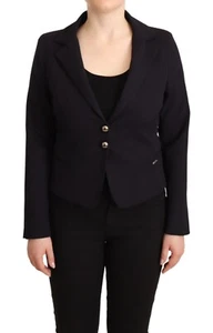 NENETTE Jacket Single Breasted Cropped Black Long Sleeves Coat IT44/US10/L - Picture 1 of 10