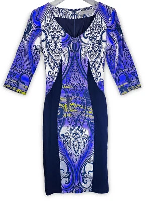 Vestido lápis bainha paisley ETRO Itália tamanho 38 - Imagem 1 de 4