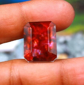 Piedra preciosa de ópalo de ammolita multicolor de 18,75 quilates con certificación Australia UPO - Imagen 1 de 5