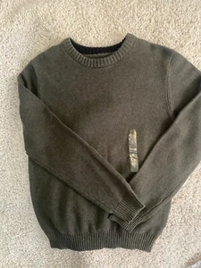 New covington sweater adult small green crewneck outdoor long sleeve casual mens - Picture 1 of 11