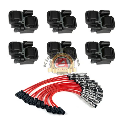 Ignition Coils and Plug Wire for Mercedes-Benz C CL CLK ML UF359 5C1226 C1361 - Image 1 of 4