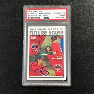 2004 Topps #331 BOBBY JENKS & CASEY KOTCHMAN Dual Signed Card PSA Slabbed Auto A - Picture 1 of 2