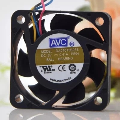 AVC DA04015B05E 4015 DC5V 0.41A 4CM 4-Wire Silent Cooling Fan - Image 1 of 2