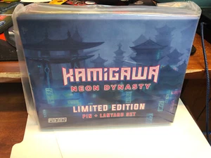 KAMIGAWA LTD ED NEON DYNASTY XL AR PIN & LANYARD SET MAGIC THE GATHERING NIB - Picture 1 of 2