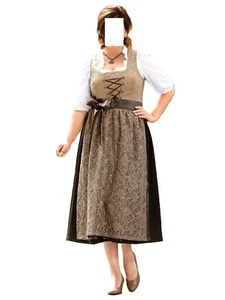 MARKEN DIRNDL TRACHTENKLEID SAND-TAUPE OKTOBERFEST GR. 50 (25) 0117729582 - Bild 1 von 3