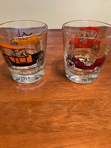 "Vintage" Hazel Atlas Glasses 1913 Chevrolet 1914 Stutz - Picture 1 of 1
