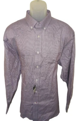 Daniel Cremieux Signature L/S Shirt XL Plumberry Birdeseye Weave NWT (DCS430) - Image 1 of 4