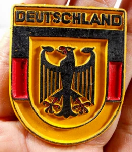 Imán nevera recuerdo viaje escudo de armas Alemania Europa Deutschland vintage - Imagen 1 de 3