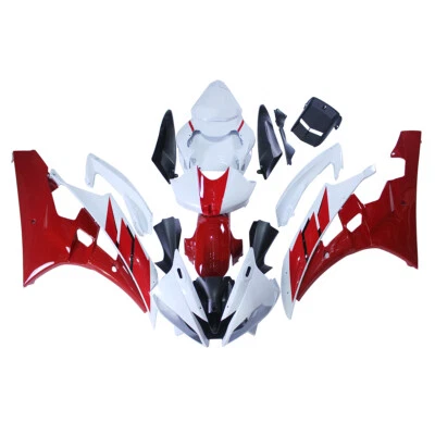 Carenados para Yamaha 2006 2007 YZF R6 06 07 YZF-R6 carrocería de inyección - rojo blanco Foto 1 de 4