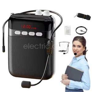 Portable Voice Amplifier Megaphone Mini Audio Speaker w/ Microphone for Lecture - Picture 1 of 26