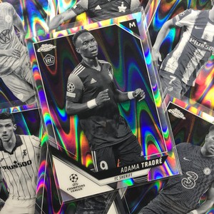 2021-22 Topps Chrome UEFA UCL JULES KOUNDE Black & White Ray Wave #121