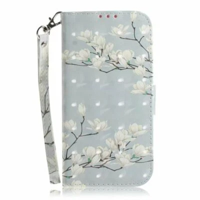 3D Cat Panda Dog Flower Wallet Phone Case For Samsung S8 S9 S10 S20 S21 S22 S23 - Image 1 of 4