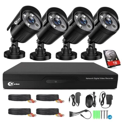 XVIM 1080P HD Outdoor Home Security Camera System 8CH DVR Night Vision CCTV