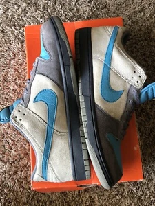 Nike Mens Shoes Dunk Low CL 304714-047 Grey Blue Size 9.5 - Picture 1 of 7