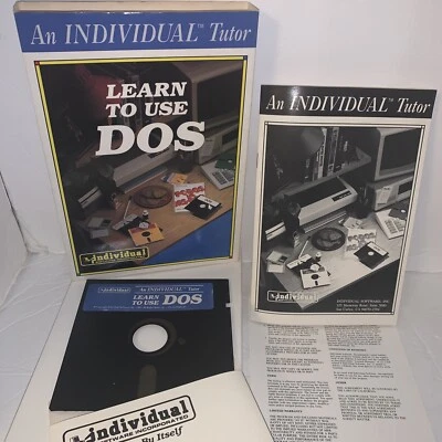Vintage DOS Computer Based Learning Tools - Learn To Use By Individual Software - Image 1 of 4