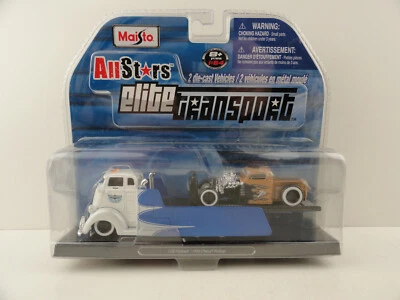 Maisto All Stars Elite Transport COE Flatbed / 1936 Chevy Pickup - Imagem 1 de 4