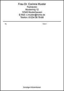 Privatrezepte für Ärzte, 100 Blatt 2 Blöcke DIN A6 individuell personalisierbar - Bild 1 von 15