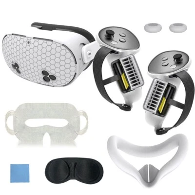 For Meta  for QUEST3S VR Accessories Flexible Silicone Cover Set Of 7 Pieces - Image 1 of 4