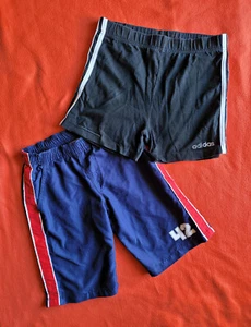 Boys adidas Black Shorts Size 14 Action Sports Blue Boardies Size 7 (fits sz 9) - Picture 1 of 4