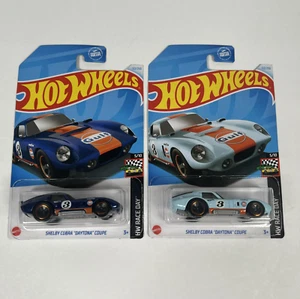 NEW 2024 Hot Wheels SHELBY COBRA DAYTONA COUPE GULF - Set of 2 Color Variations - Picture 1 of 16