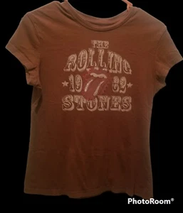 Rolling Stones Est 1962 Logo Ladies Shirt Large. Preowned - Picture 1 of 5