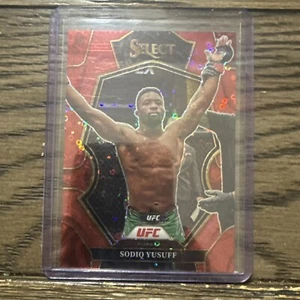 2023 Panini Select UFC Premier Level H2 Red Disco Prizm 1/99 Sodiq Yusuff #131 - Picture 1 of 2