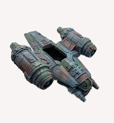 Aquarium Poisson Décoration Mando Crest Espace Navire 23.4cm. Star Wars - Image 1 of 4