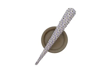 Light Purple Kimono Fabric Hair Clip, Long Upcycled 130mm Metal Hair Accessory - Image 1 of 4