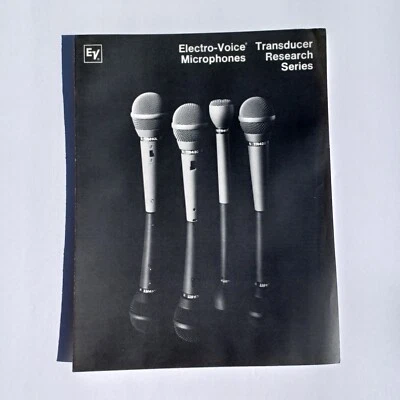 Micrófonos Electro Voice Transductor Serie Investigación De Colección Folleto de Referencia... Foto 1 de 3
