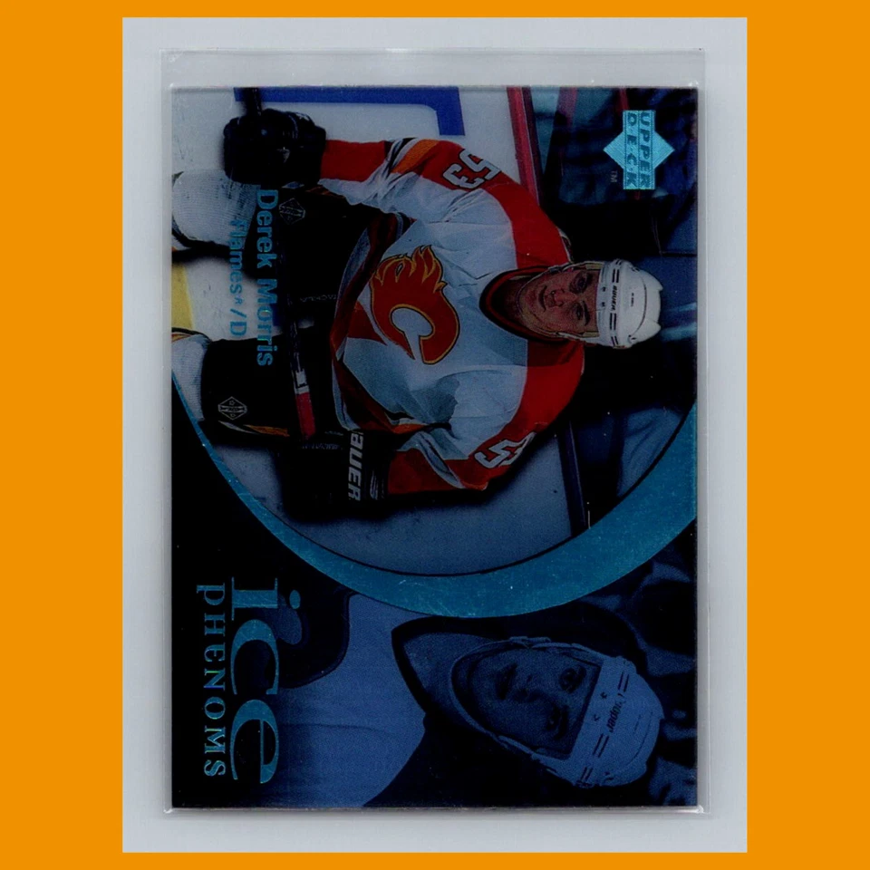 Derek Morris Rookie #51 1997 Upper Deck Ice Parallel Calgary Flames Hockey Card - Image 1 of 3