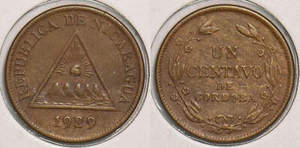 Nicaragua 1929 Centavo P240024 combine shipping - Picture 1 of 3