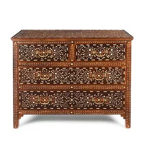Bone Inlay Chest Of Drawers, Wooden Dressers & Chests of Drawers Furniture - Picture 1 of 20