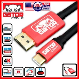 USB-C to HDMI Cable Adapter HDTV 4K 60Hz for Samsung LG MacBook Android iPhone - Picture 1 of 32