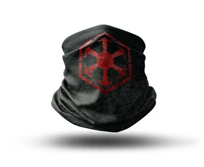 Washable Fabric Face Cover Neck Gaiter Unique Print Sith Empire EU Made - Image 1 of 4