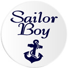 Sailor Boy - Kreis Aufkleber Aufkleber 3 Zoll - Boot Segeln Meer nautischer Anker