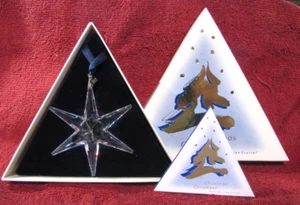 Stunning, 1993 Swarovski Crystal Star Ornament, New in Box. Certificate. - Picture 1 of 6