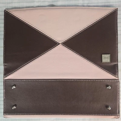 Miche Classic Shell Kenzie Pink and Brown Faux Leather Angled Geometric Block - Image 1 of 4