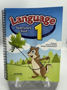 Abeka Language Seatwork Text 1 Fourth Edition Spiral Workbook Grade 1 Homeschool - Picture 1 of 7